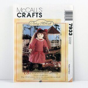 Vintage McCall's Pattern 7933, Betsy McCall Doll & Clothes Sewing Patterns UNCUT